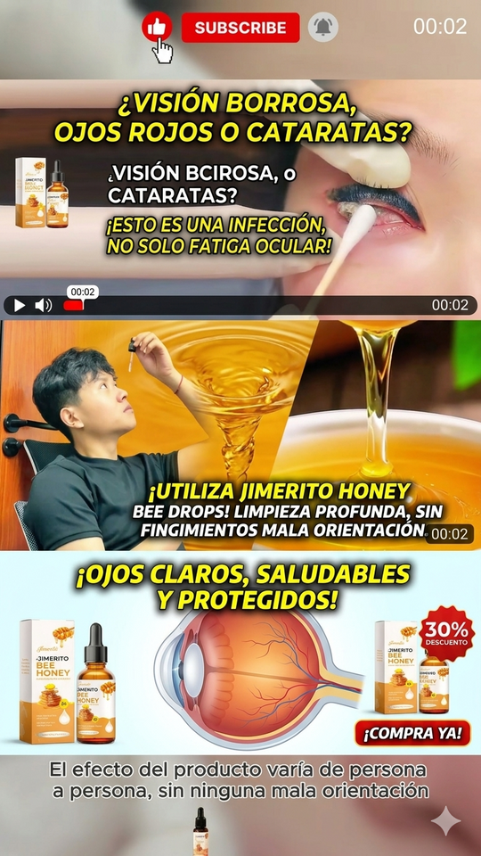 JIMERITO BEE HONEY - ELIMINA LAS CATARATAS