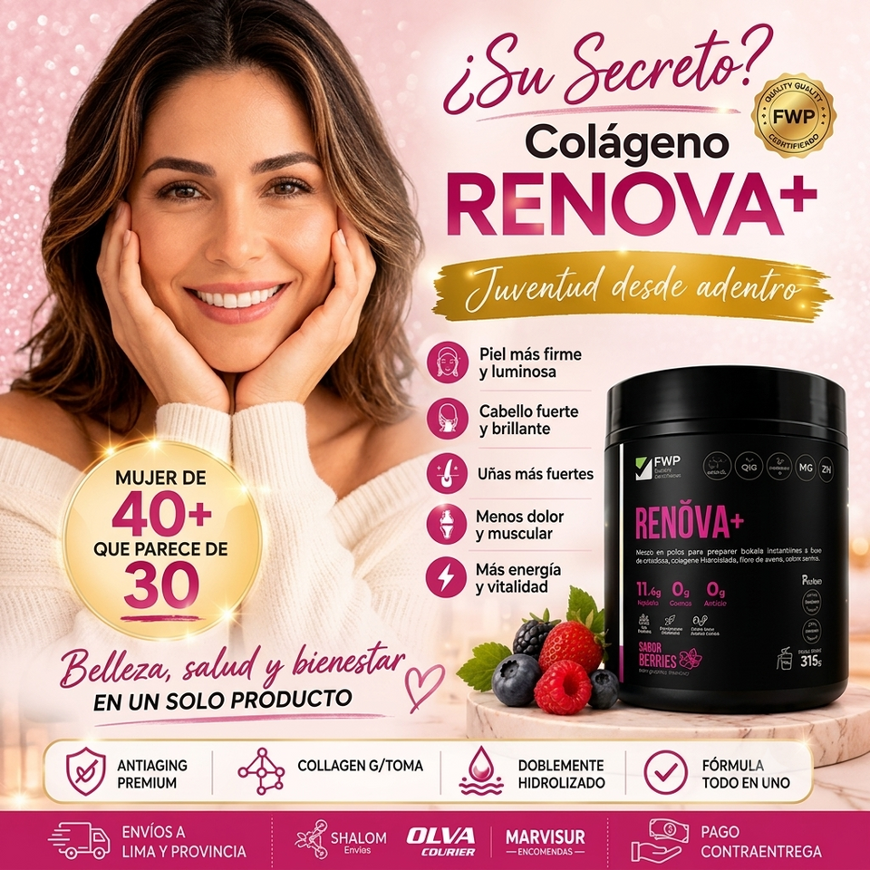 Colágeno Renova+ Hidrolizado de FWP 1 pote 315gr