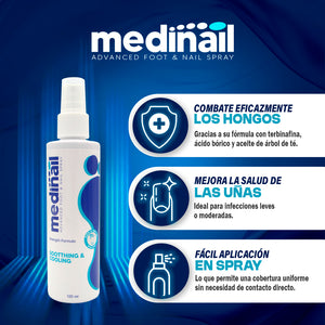 💅✨ MEDINAIL ✨💅 🌿 Spray tópico para el cuidado ungueal