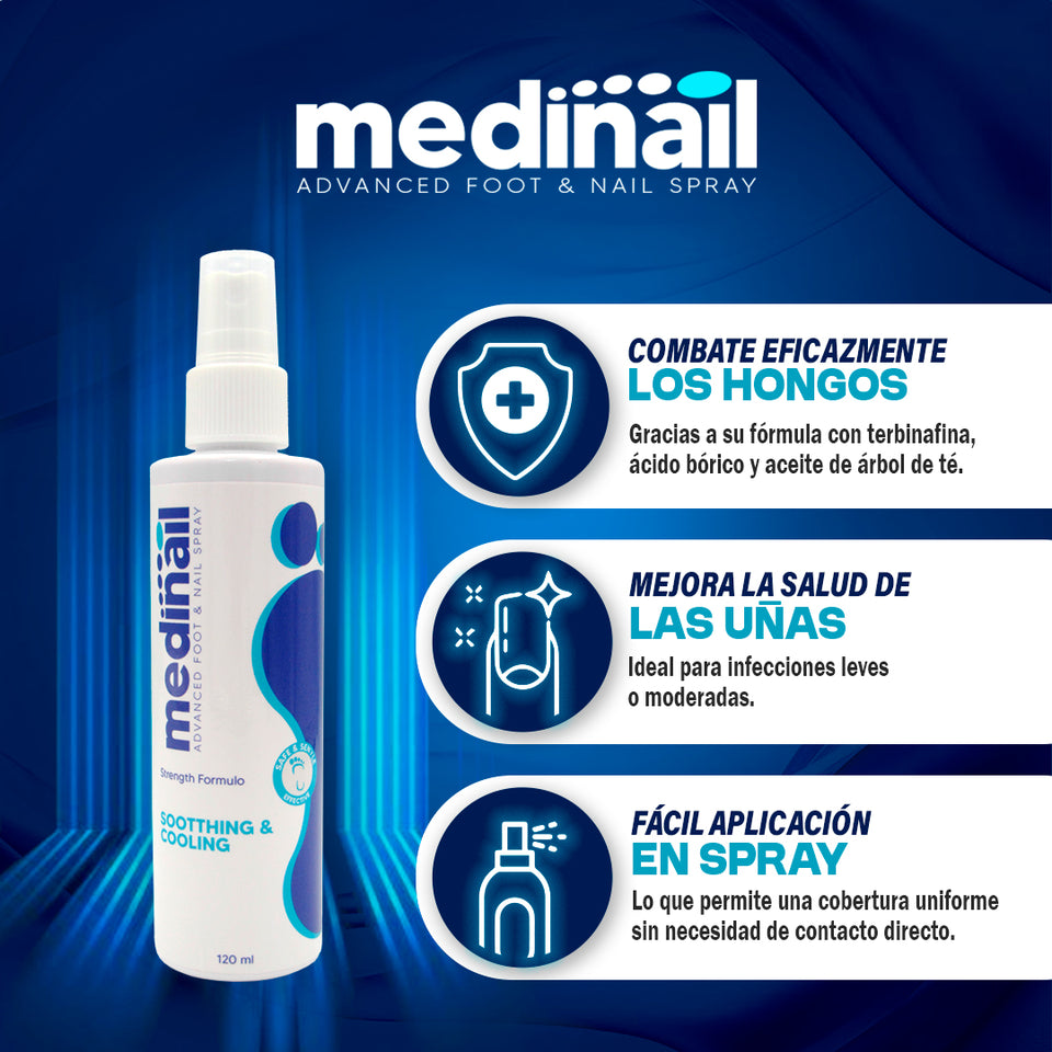 💅✨ MEDINAIL ✨💅 🌿 Spray tópico para el cuidado ungueal