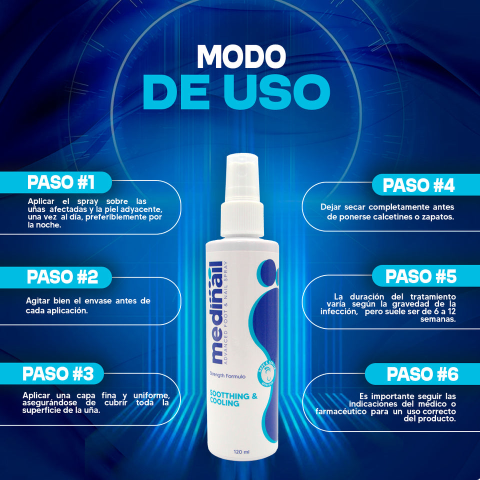 💅✨ MEDINAIL ✨💅 🌿 Spray tópico para el cuidado ungueal